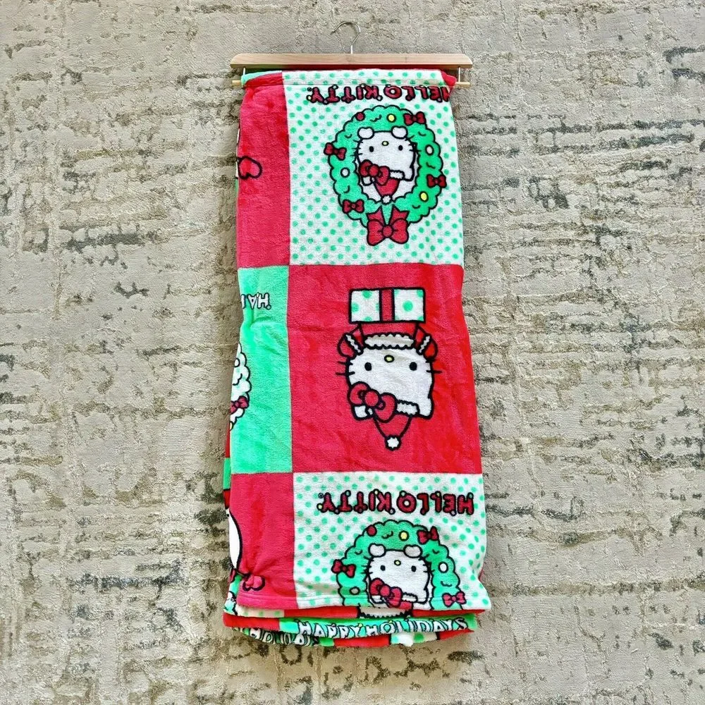 NEW Hello Kitty Christmas Silk Touch Throw‎ Blanket 50